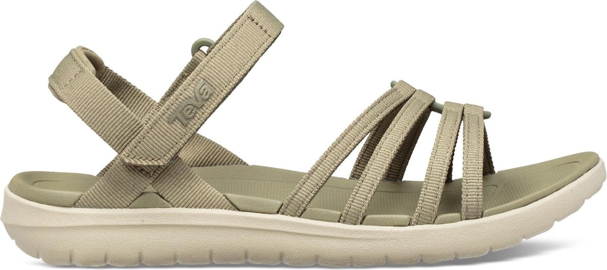 Teva Dames Sandalen - olijfgroen / beige - Maat 38