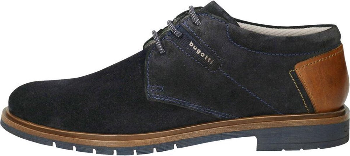Bugatti Heren Donkerblauwe suède Ciriaco - Maat 45