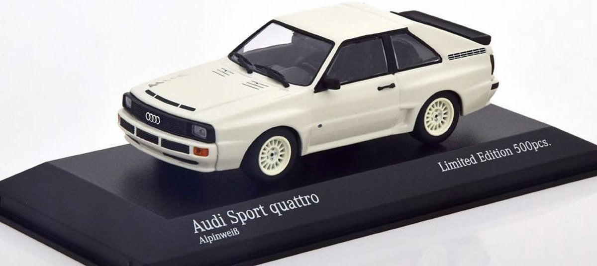 Audi Sport Quattro 1984 Wit 1-43 Minichamps Limited 500 Pieces