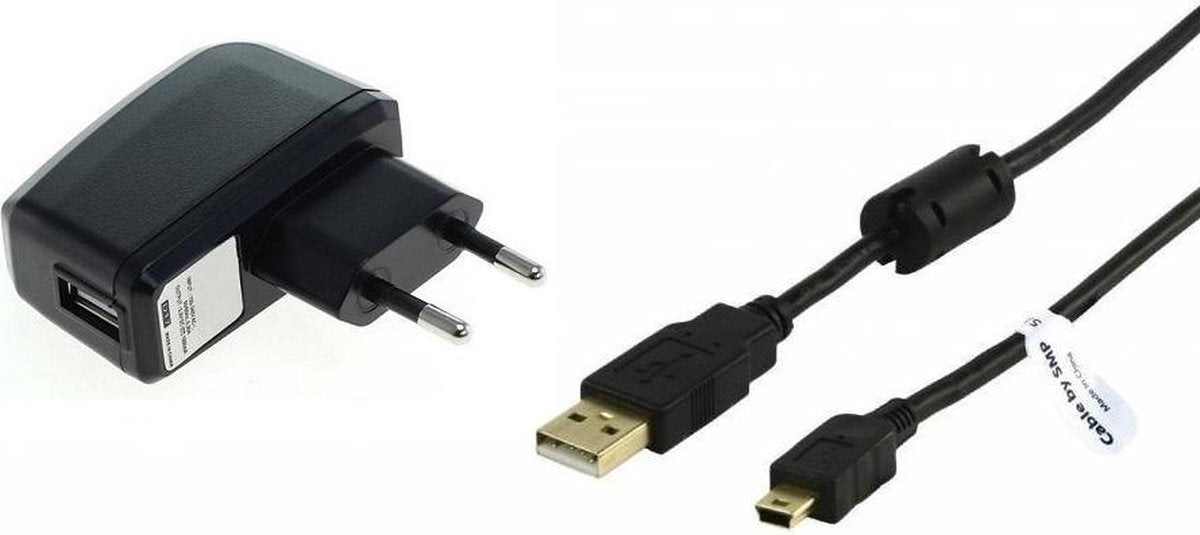 2A oplader en oplaadkabel. 1