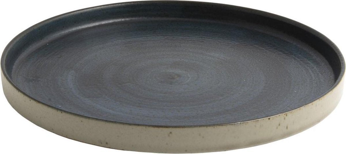 OSKAR LEA dinerbord D28 cm - set van 2 - donkerblauw / D28