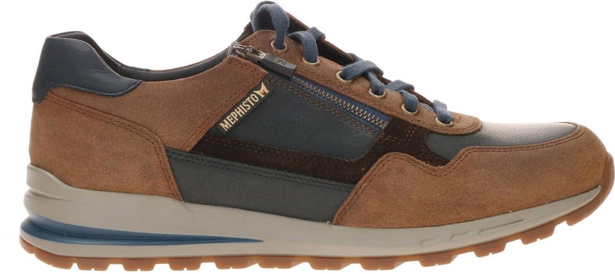 Mephisto Bradley Sneakers Hazelnoot Blauw 44.5