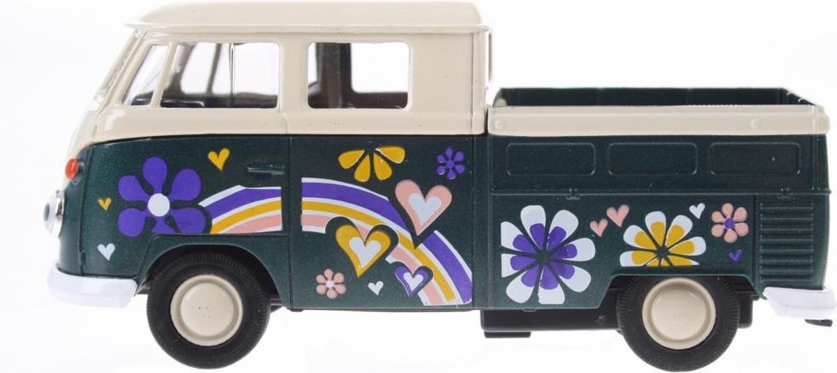 Goki Volkswagen T1 Doka Pick-up Bloem Groen 11 Cm