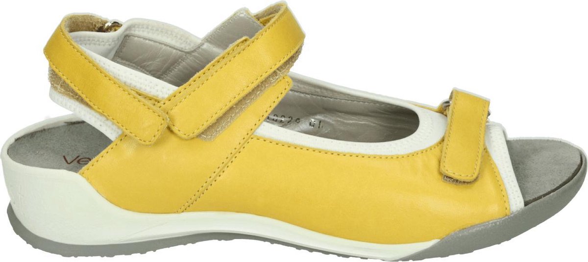 Verhulst 9355-61-46 - Volwassenen Platte sandalenDames Sandalen - Kleur: Geel - Maat: 40