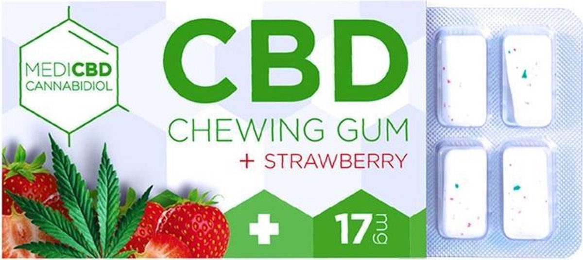 MediCBD+ Chewing gum Strawberry - CBD products -