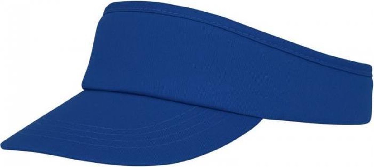 Blauwe zonneklep pet voor volwassenen - Katoenen verstelbare blauwe zonnekleppen - Dames/heren