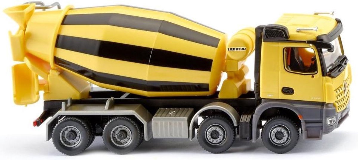 Wiking Miniatuurvoertuig Liebherr Mb Acros Zink 1:87 Geel/zwart