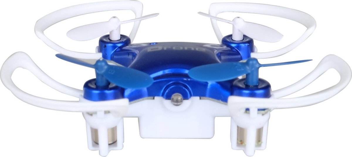 Mini Drone - 2.4Ghz Kanaal - Quadcopter Drone - Mini Drone voor binnen - LED Verlichting - Blauw