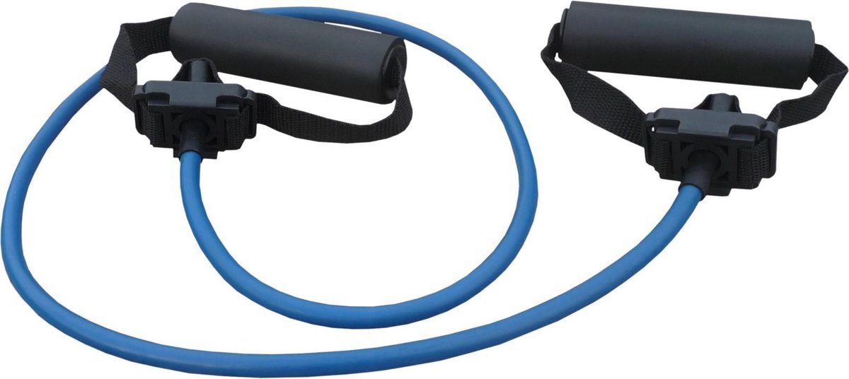 Elastische Exercise tubing MSV set met handvatten 120 cm