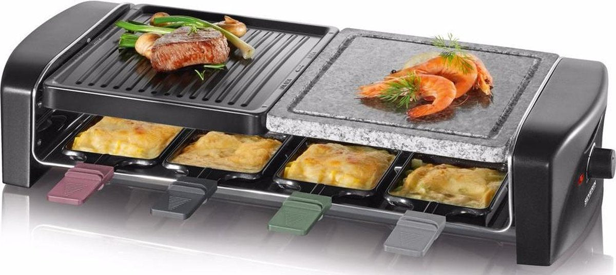 Severin RG 9645 - Raclette/Steengrill - 8 Personen