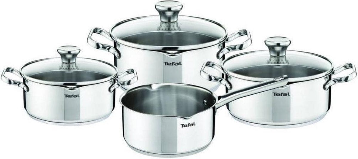 Tefal Duetto Pannenset - 4-delig - Voor alle warmtebronnen