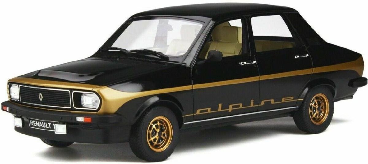 Otto Mobile Renault 12 Alpine 1978 Zwart 1:18 - Nieuw