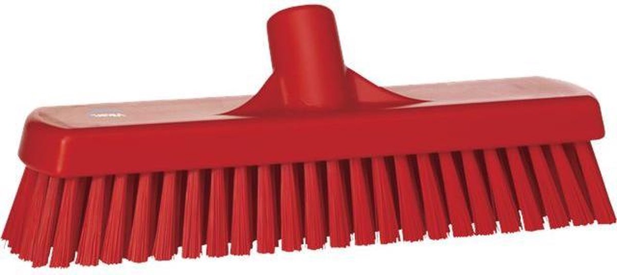 Vikan Hygiene 7060-4 vloerschrobber rood harde vezel 30cm breed