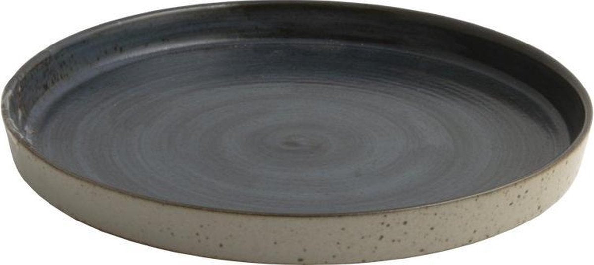OSKAR LEA ontbijtbord 20 cm - set van 4 - Donkerblauw / D20