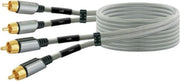 Schwaiger AIAU6010 413 Cinch Audio Aansluitkabel [2x Cinch-stekker - 2x Cinch-stekker] 1.00 m Space grijs Vergulde steekcontacten
