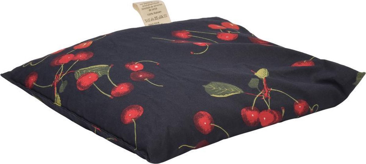 Kersenpitkussen Classico - 25 x 27cm - Blauw met Kersen