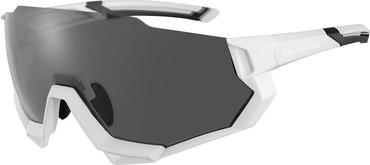 Gepolariseerde Fietsbril Set Met Hoes + 5 Lenzen | Sportbril | Racefiets | Mountainbike | MTB | Sport Fiets Bril| Zonnebril | UV Bescherming | Gepolariseerd | Wit/Zwart