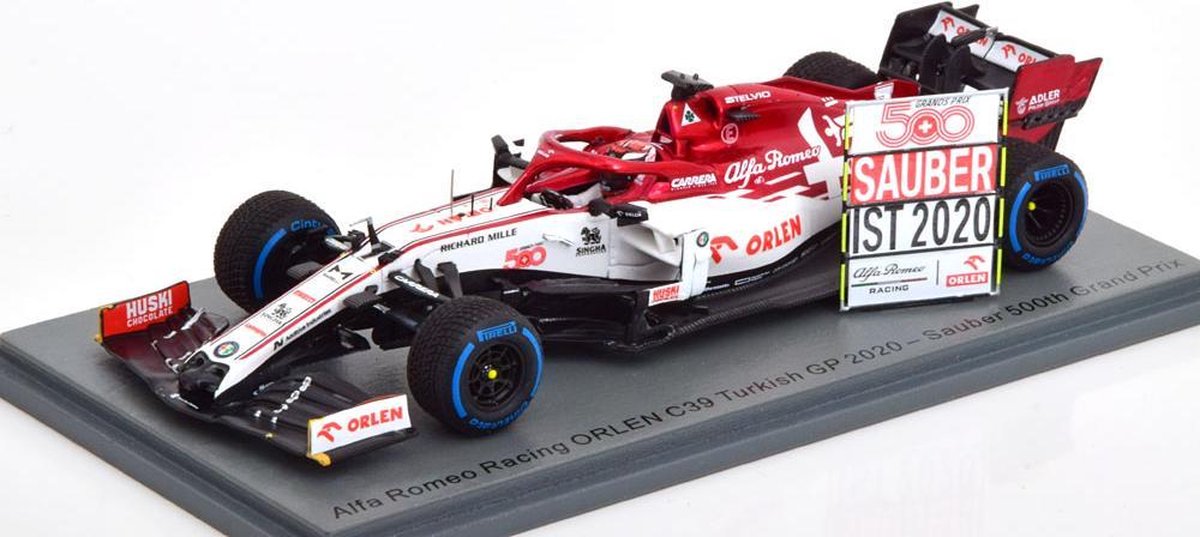 Alfa Romeo Racing Orlen C39 GP Turkish 500 Th Sauber GP Kimi Raikkonen 1-43 Spark ( Resin )