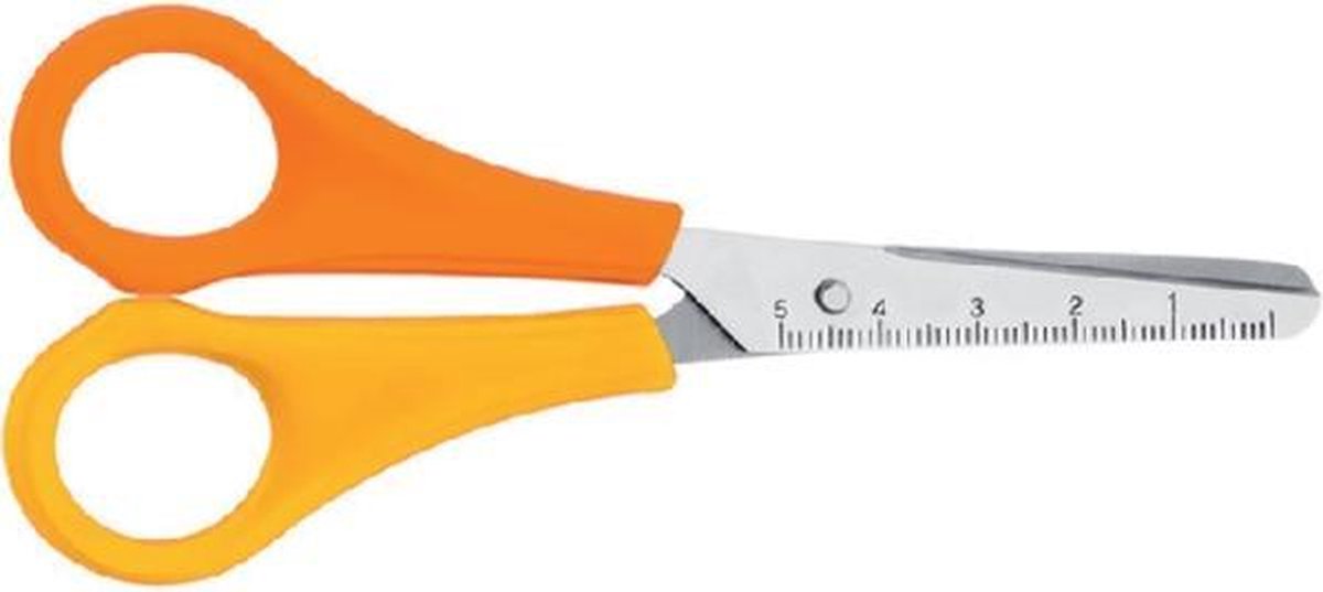 Kinderschaar westcott ronde punt 130 mm links gl/or