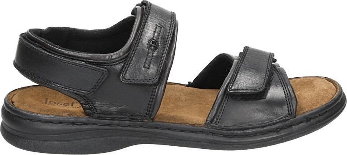 Josef Seibel RAFE - Volwassenen Heren sandalen - Kleur: Zwart - Maat: 44