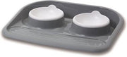 Savic butler voerbak en drinkbak met plateau en antislip voetjes - 2x300 ml - 1 stuks