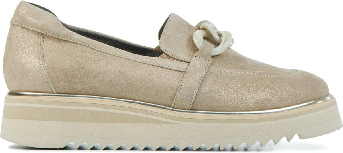 Softwaves Vrouwen  Instapschoenen / Damesschoenen / Instapper 8.33.01 met - Beige - Maat  38.5