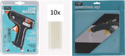 LijmPistool - Glue Gun - Hobby - Creatief - Lijmsticks - Lijm - Hot - knutselen - Crafts - lijmpistool+lijmpistool mat + lijmsticks 12 stuks - lijmpistool pakket - knutsel pakket -