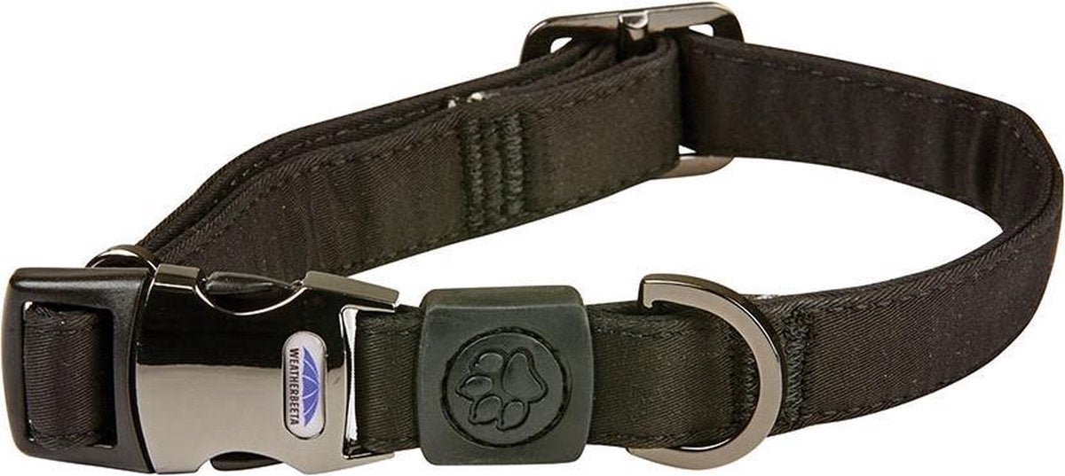 DW4Trading® Weatherbeeta elegance honden halsband zwart maat M