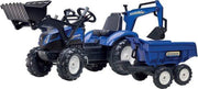 Falk New Holland T8 traptractor met aanhanger
