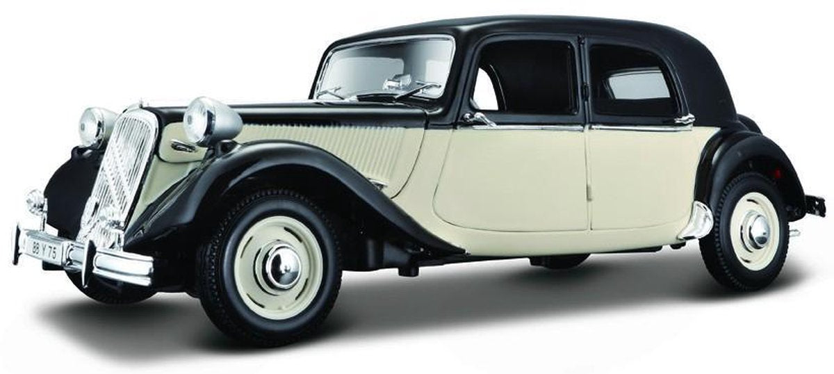 Maisto CITROEN 15 CV 6 CYL. zwart/creme schaalmodel 1:18