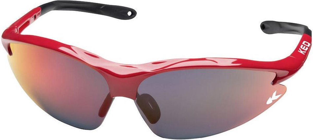 Fietsbril KED JackaI - red (multi-red-mirror)