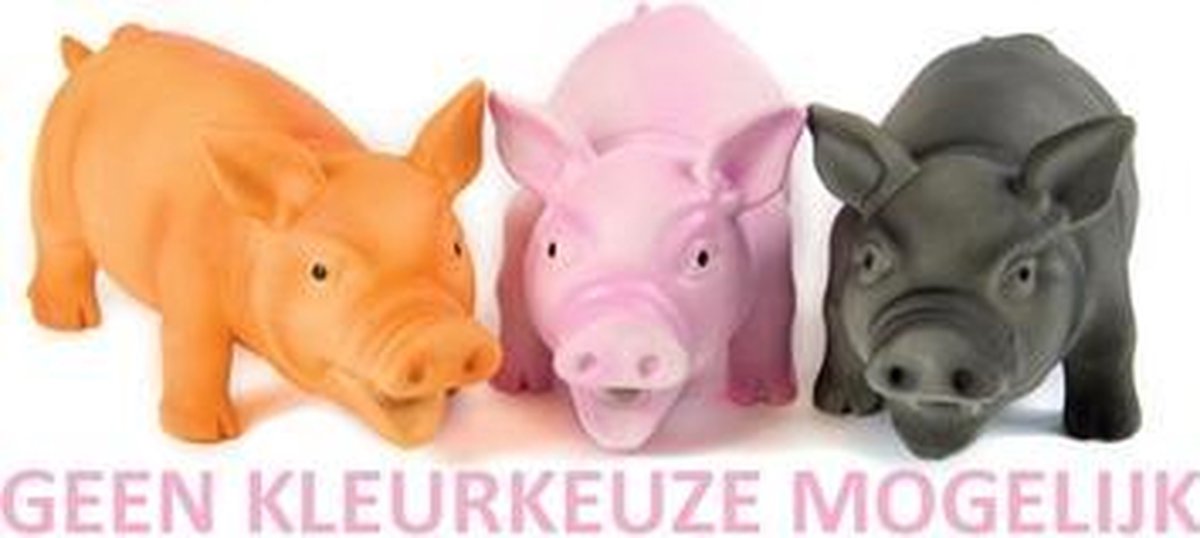 Doggy dolittles piggy latex zwijn assorti - 20