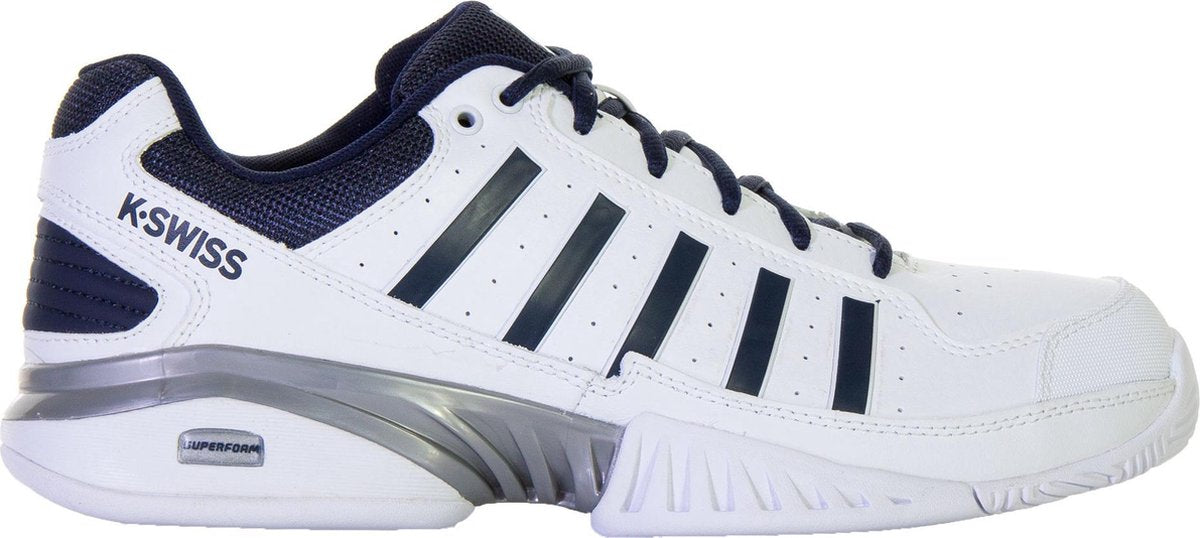K•Swiss RECEIVER IV - WHITE/NAVY - Tennisschoenen