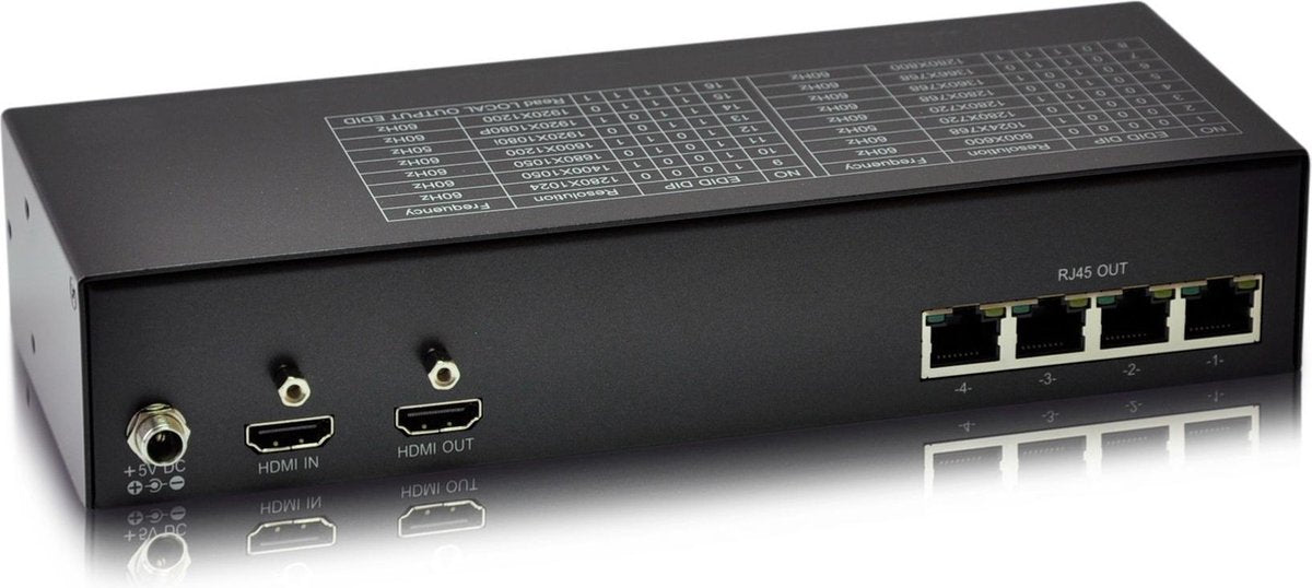 LevelOne HVE-9114T AV transmitter Zwart