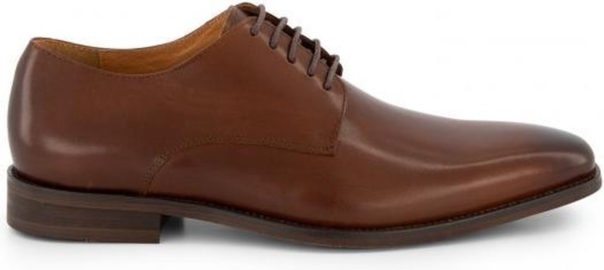 GENTS | Schoenen Heren | Nette Veterschoen glad tan 0060 Maat 41