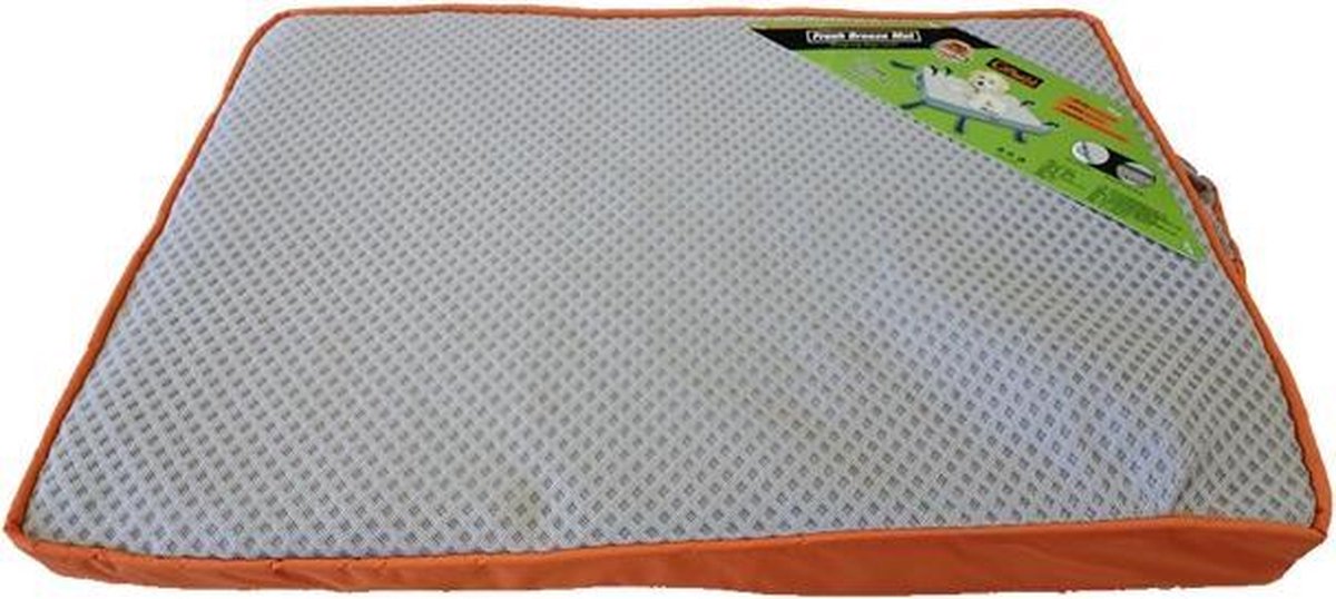 Een frisse wind mat grijs/oranje.
