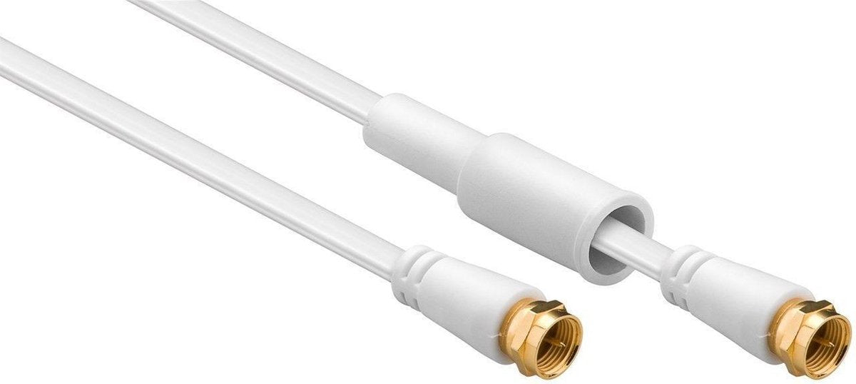 Goobay 67296 coax-kabel F 5 m Wit