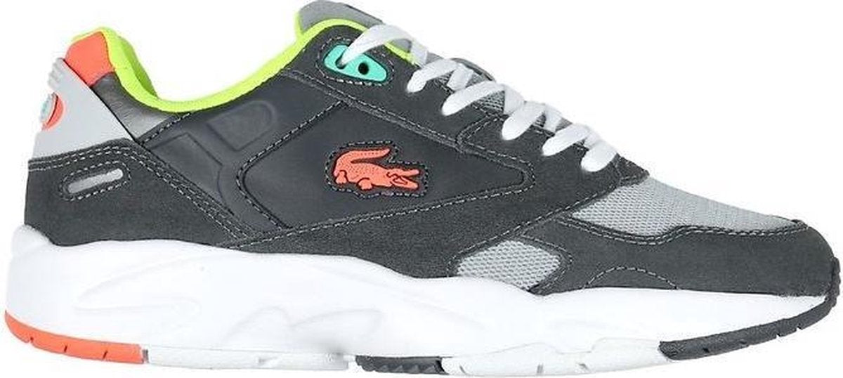 Lacoste - Heren Sneakers Storm 96 Dark Grey/Pink - Grijs - Maat 45