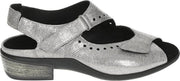 Durea 7367 H - Volwassenen Platte sandalenDames Sandalen - Kleur: Grijs - Maat: 37.5