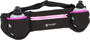 Pure2Improve Hardloopriem met 2 flesjes zwart en roze