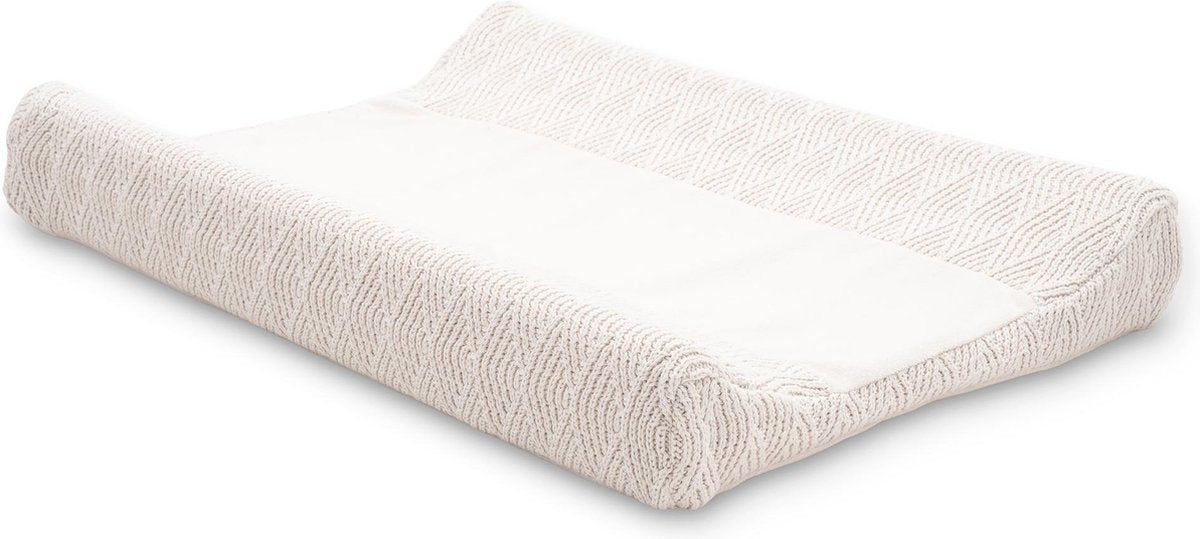 Jollein Aankleedkussenhoes River Knit 50x70cm - Cream White