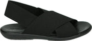 Rapisardi CRES/n - Volwassenen Platte sandalenDames Sandalen - Kleur: Zwart - Maat: 36