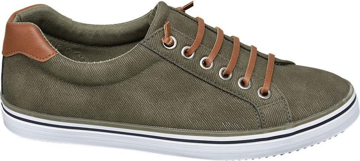 Vty Dames Groene sneaker slip on - Maat 38