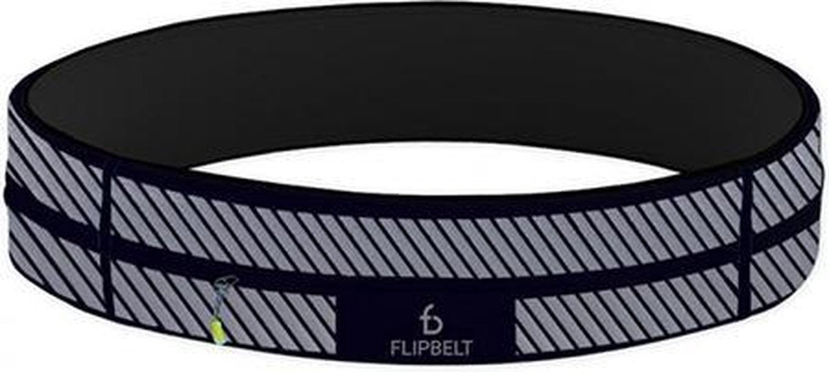Zipper Reflective Zwart - Running belt - Hardloopriem - XS