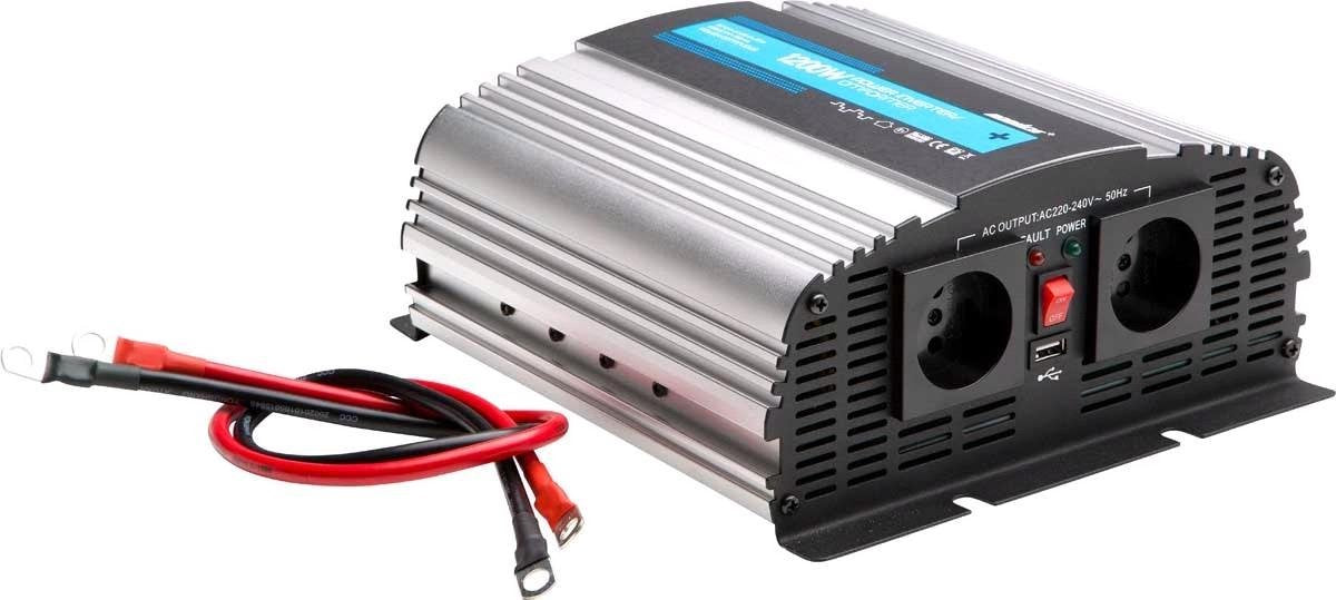 Mobiline - Omvormer 12-230V 1200W - 1x USB - PI-1200