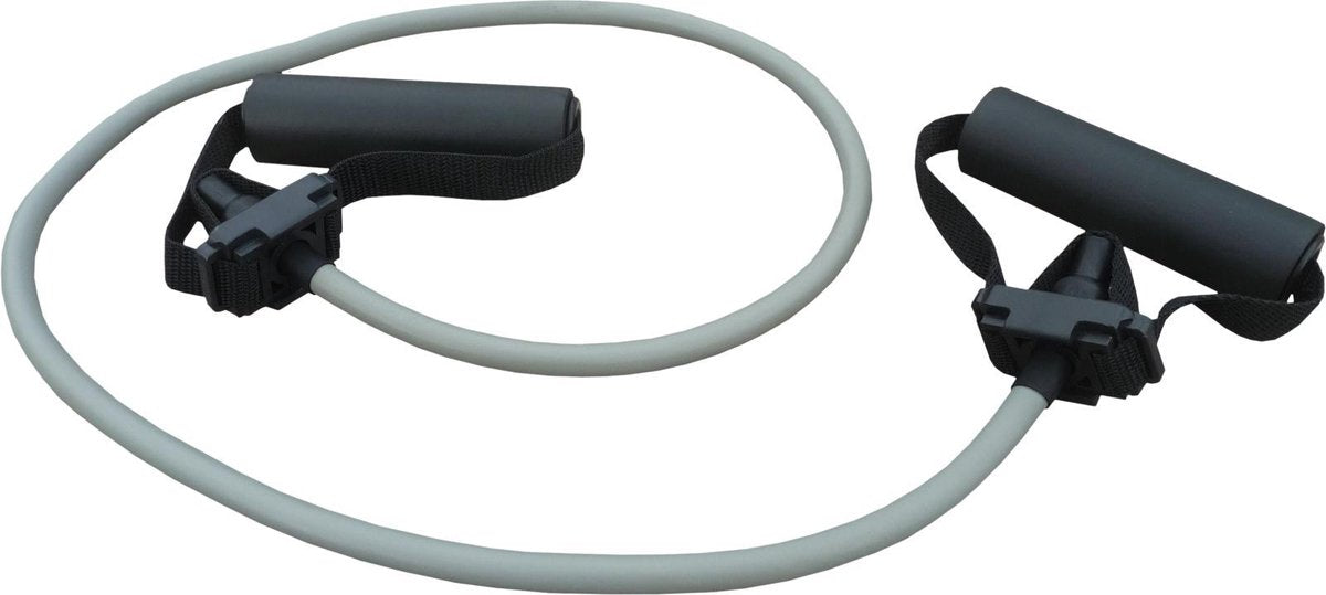 Elastische Exercise tubing MSV set met handvatten 120 cm