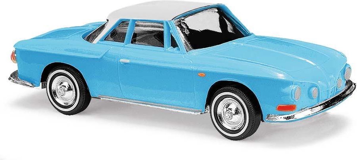 Busch - Karmann Ghia 1600 Zweif.blau (3/19) * (Ba45808) - modelbouwsets