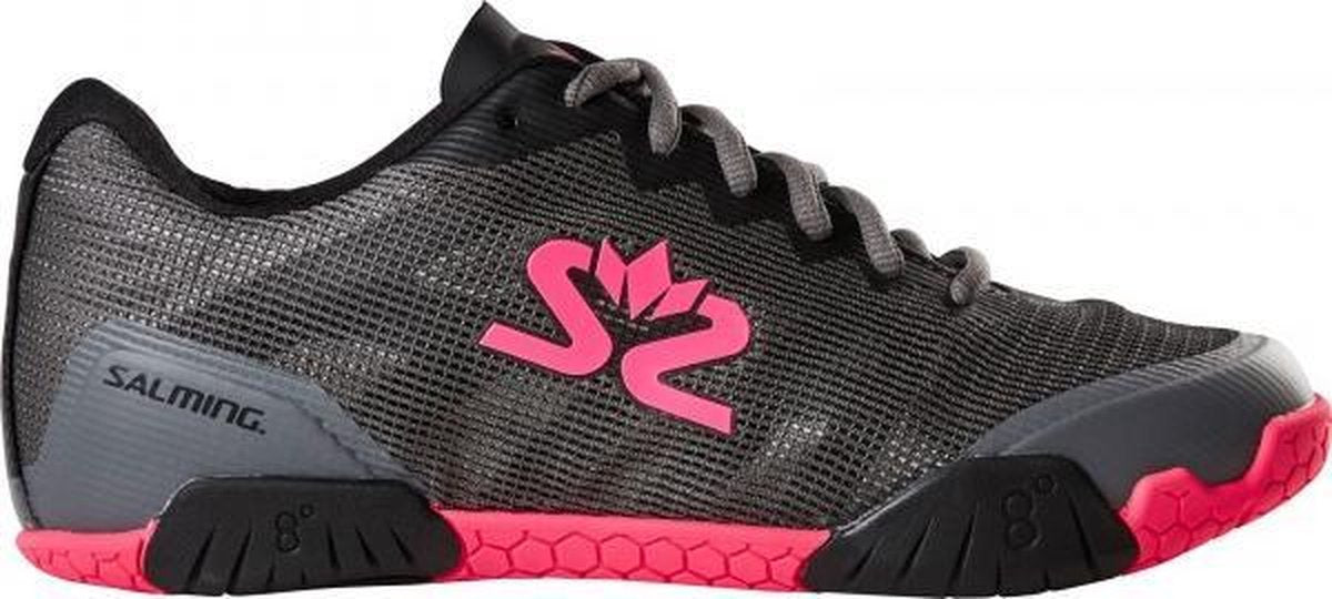 Salming Hawk Dames - grijs/roze - maat 37 1/3