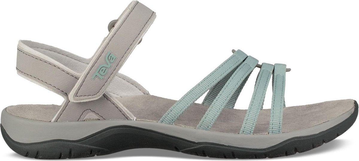 Teva Elzalda Dames Wandelsandalen - Grijs/Lichtblauw - Maat 40