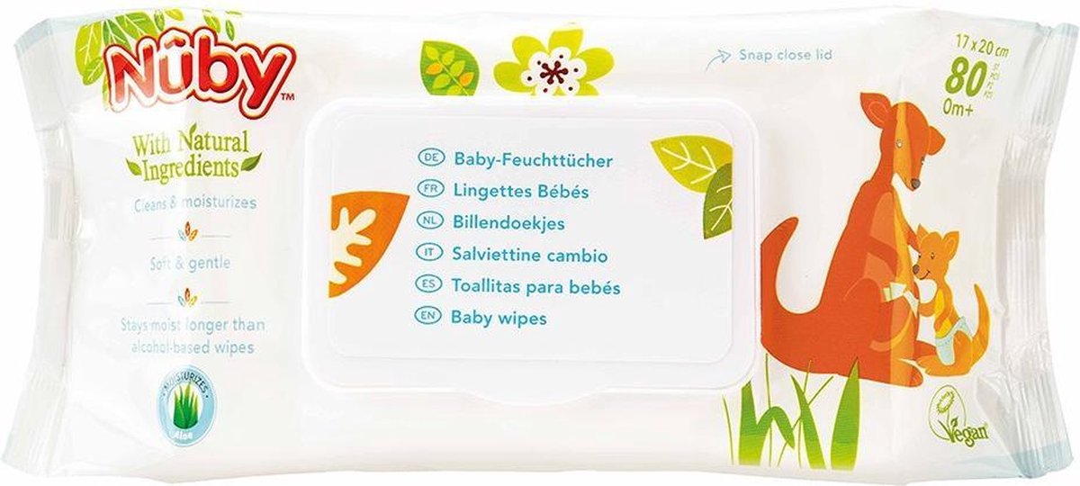 Citroganix Biologische vochtige Billendoekjes - 80 doekjes